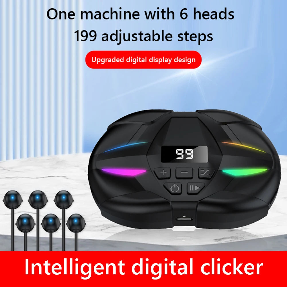 Phone Auto Clicker With Digital Display – Silent RGB Tapping