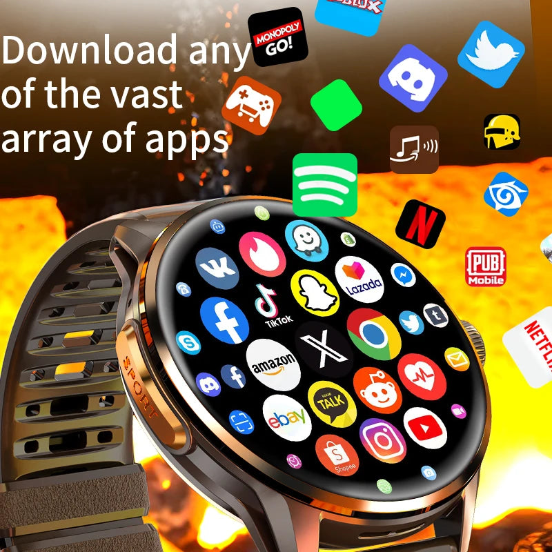 Android 4G Smart Watch With Camera And GPS - EverGrowMarkeplace