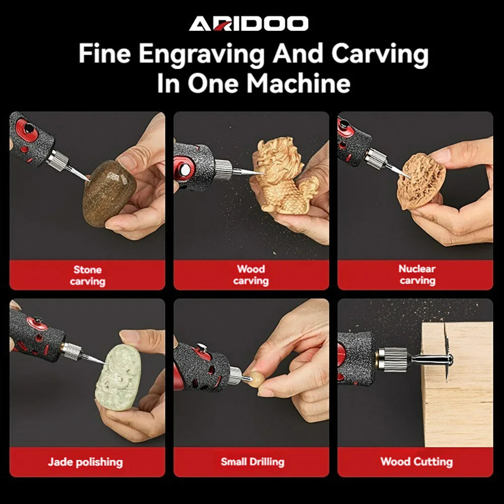 Cordless Mini Engraver Drill – 4.2V Rotary Tool Kit - EverGrowMarkeplace