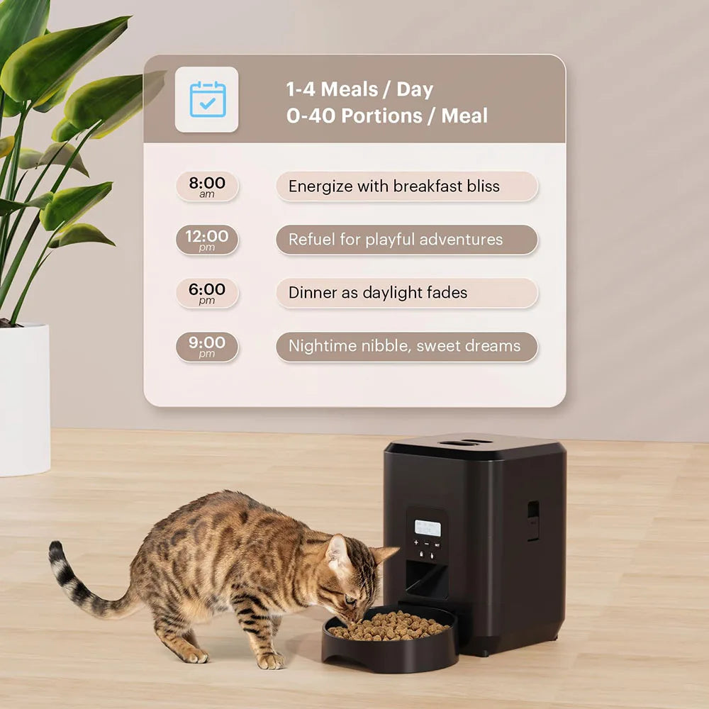 Automatic Pet Feeder with Timer and LCD Display