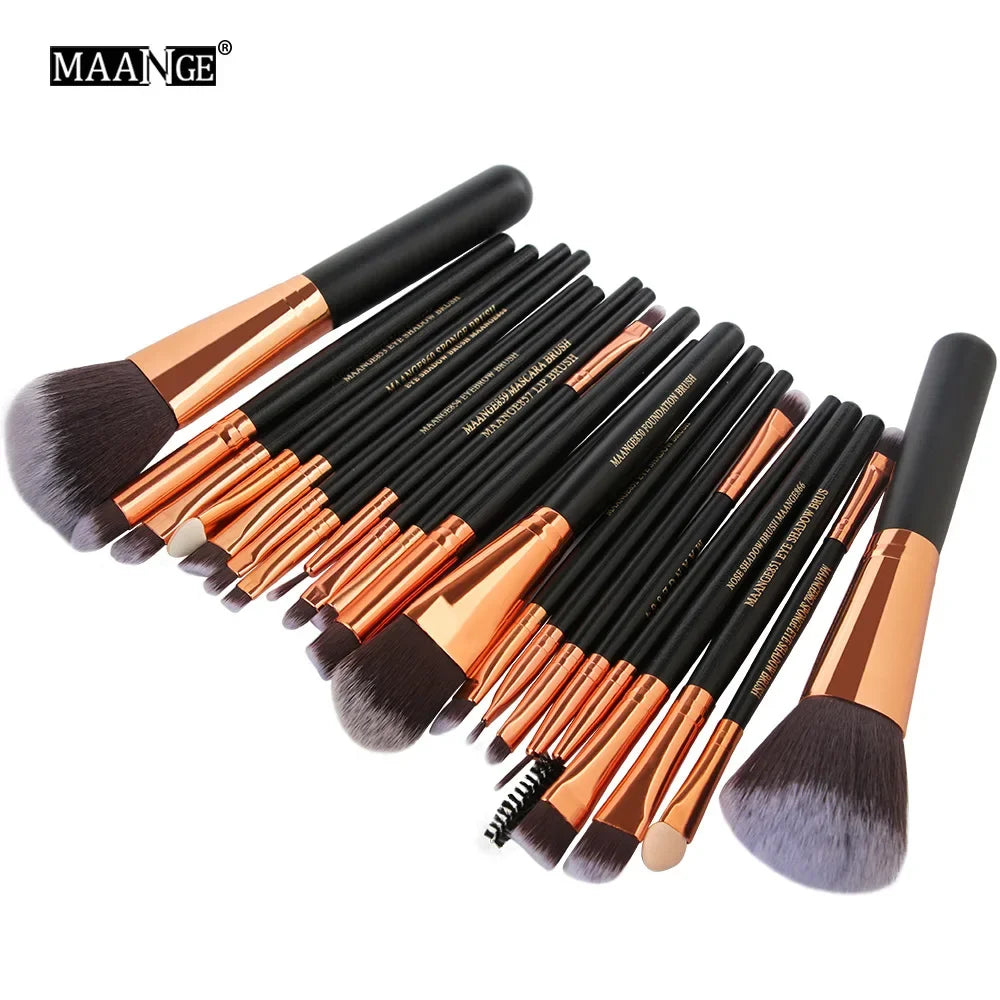 Professional Makeup Brush Set with Soft Synthetic Bristles - EverGrowMarkeplace