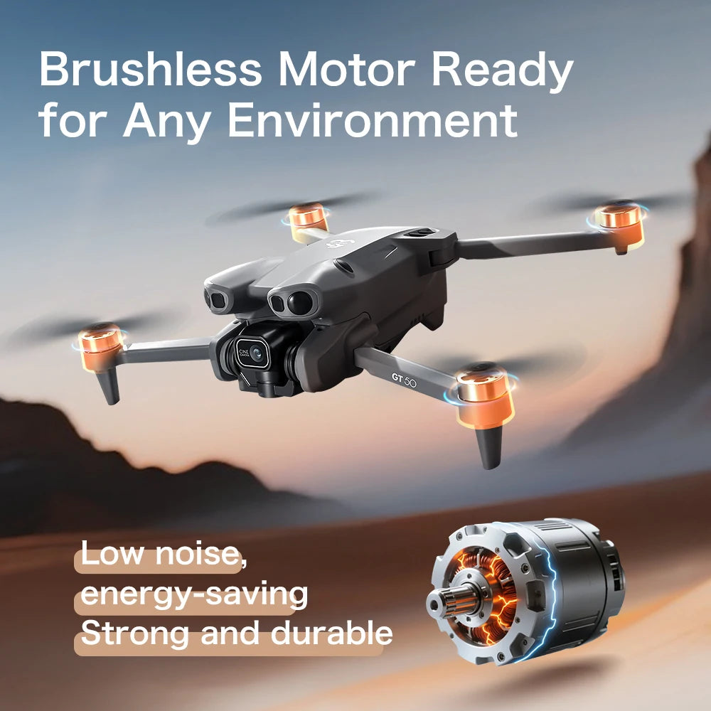 8K Dual Camera Brushless Drone With Screen & Obstacle Avoidance