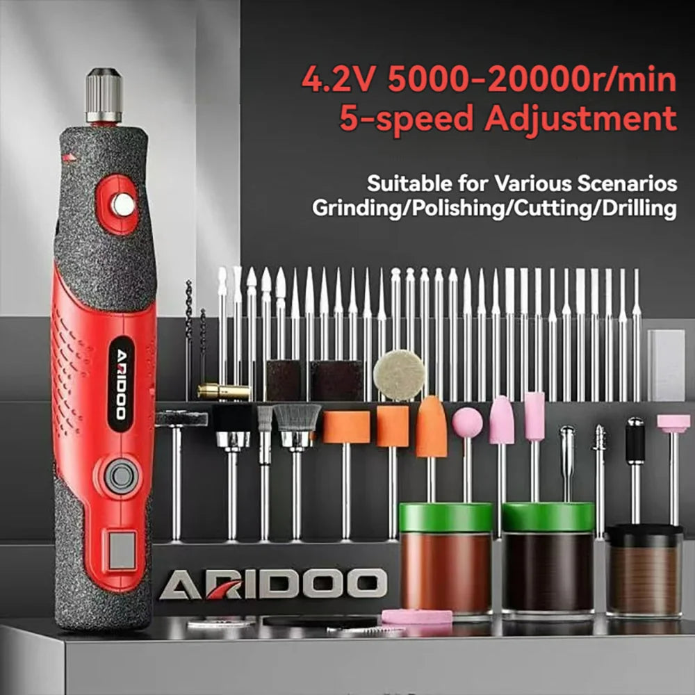 Cordless Mini Engraver Drill – 4.2V Rotary Tool Kit - EverGrowMarkeplace