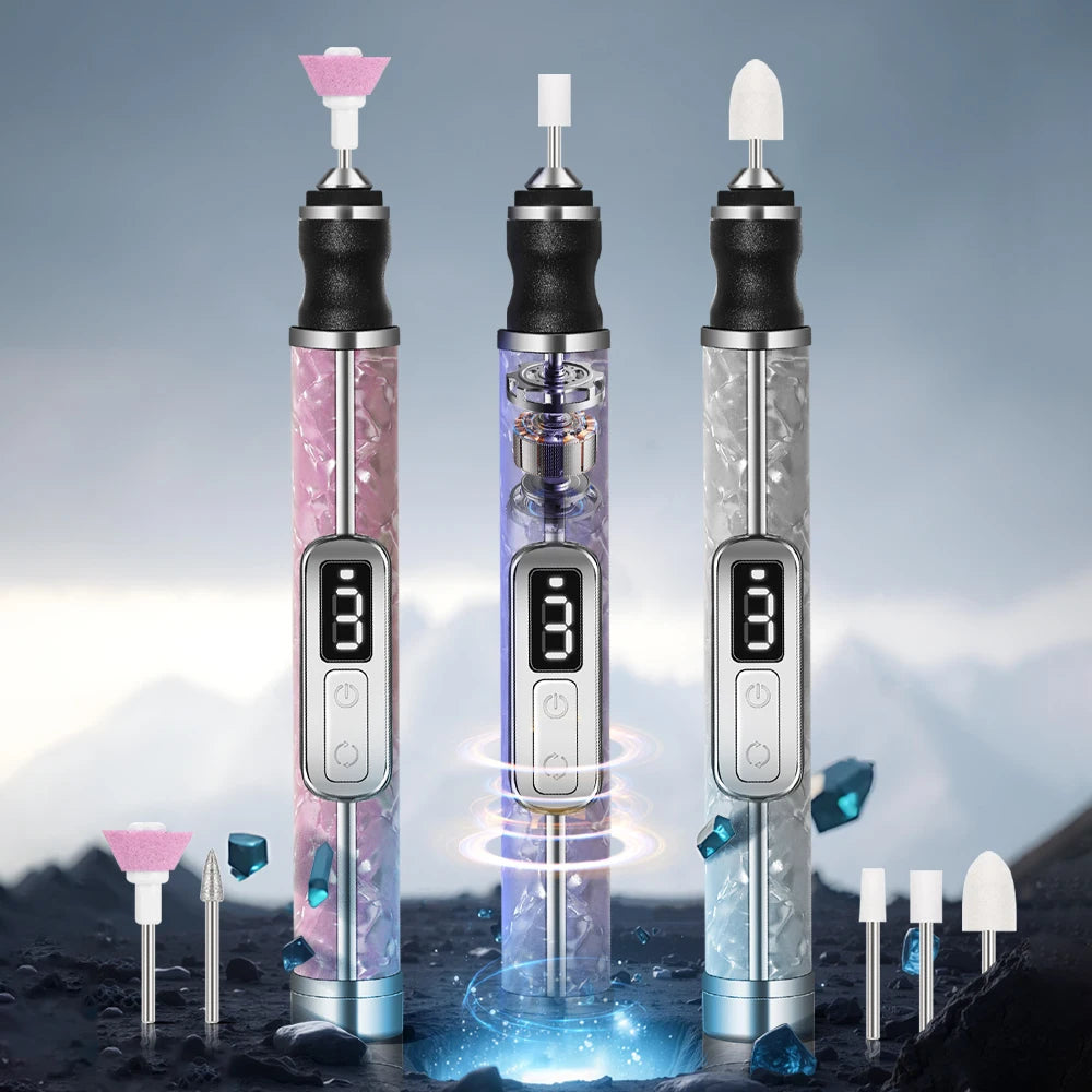 Rechargeable Electric Nail Drill File Set – Low Noise - EverGrowMarkeplace