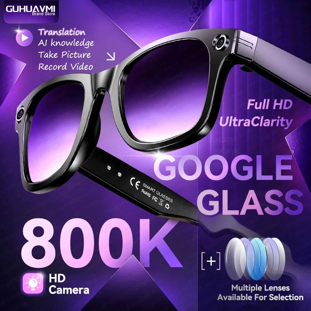 AI Smart Glasses With Camera – Translation & Bluetooth Audio - EverGrowMarkeplace