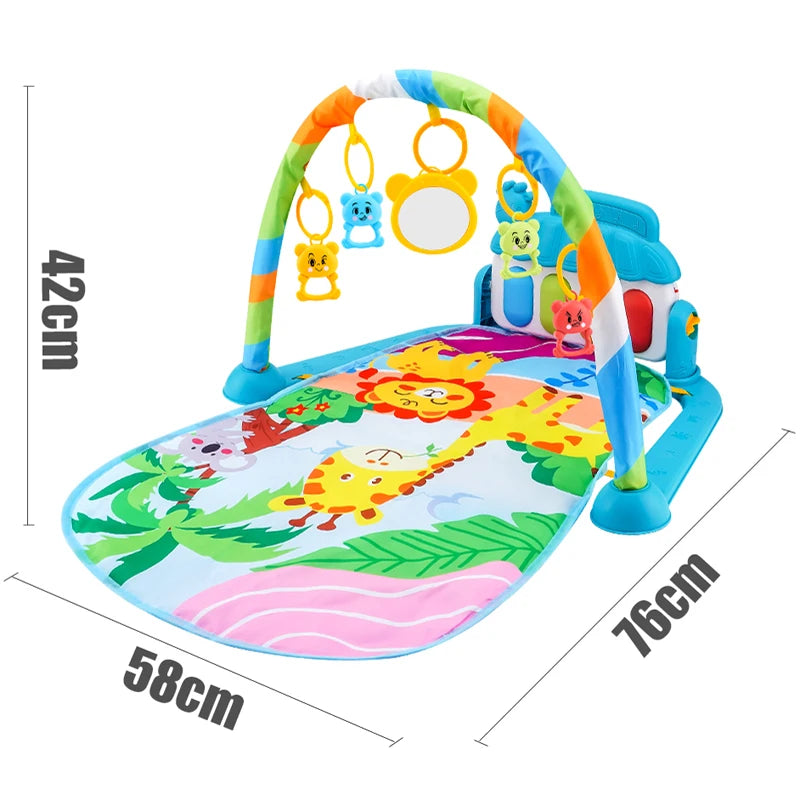 Baby Piano Play Gym Mat With Music And Lights - EverGrowMarkeplace
