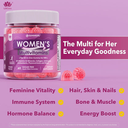 Women’s Sugar-Free Multivitamin Gummies – Beauty & Energy