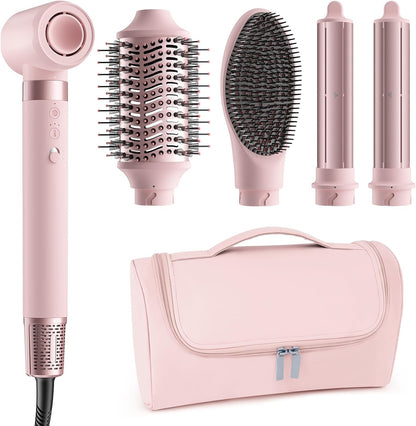5-in-1 Hot Air Styler with Auto-Wrap Curling & Volume