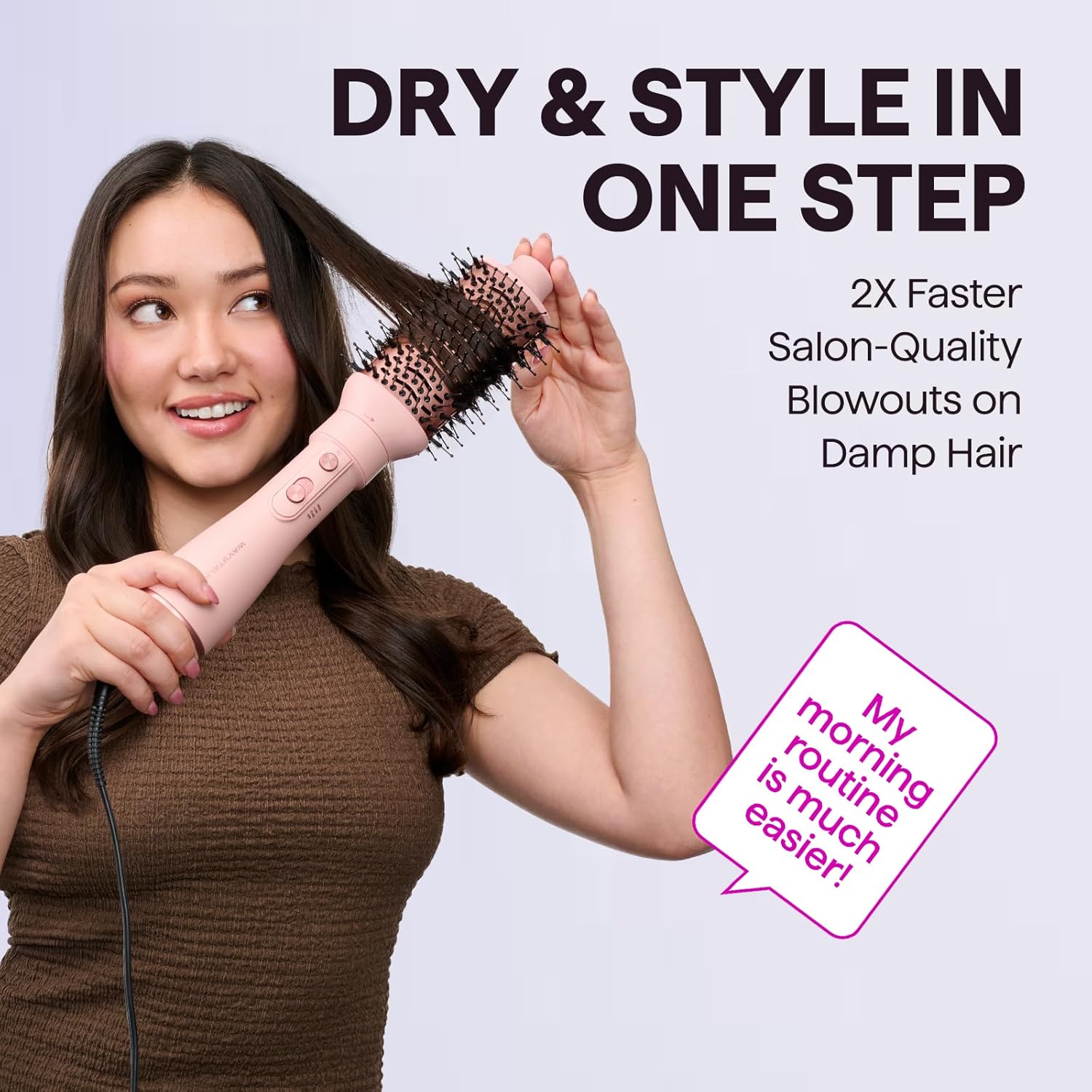 5-in-1 Blow Dryer Brush Set With Interchangeable Heads