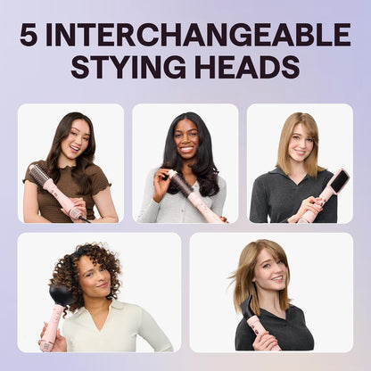5-in-1 Blow Dryer Brush Set With Interchangeable Heads