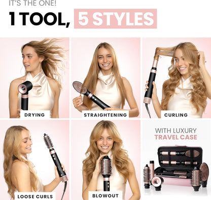 6-in-1 Professional Hot Air Styler Set – Fast, Frizz-Free
