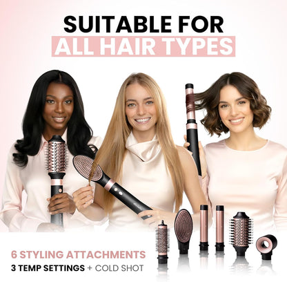 6-in-1 Professional Hot Air Styler Set – Fast, Frizz-Free