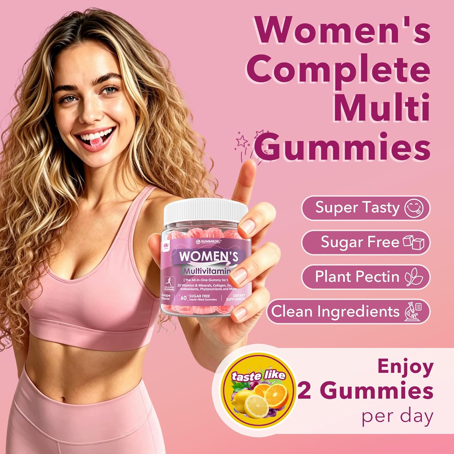 Women’s Sugar-Free Multivitamin Gummies – Beauty & Energy