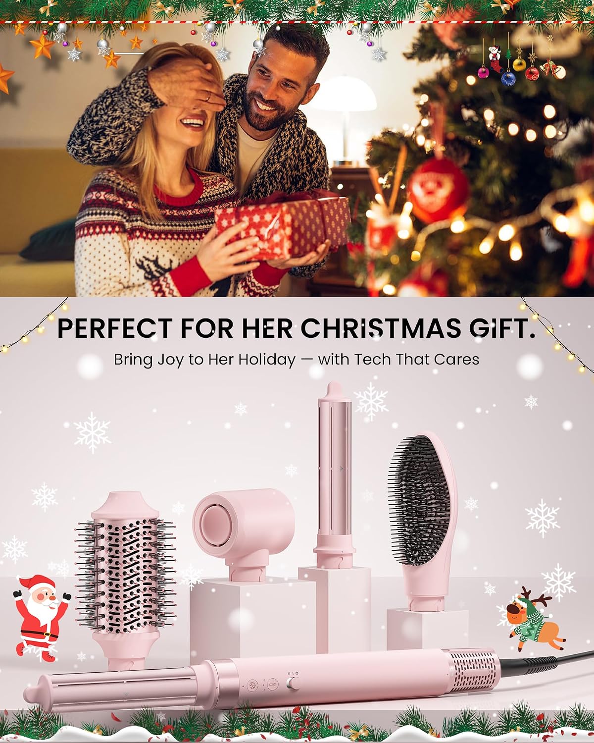 5-in-1 Hot Air Styler with Auto-Wrap Curling & Volume