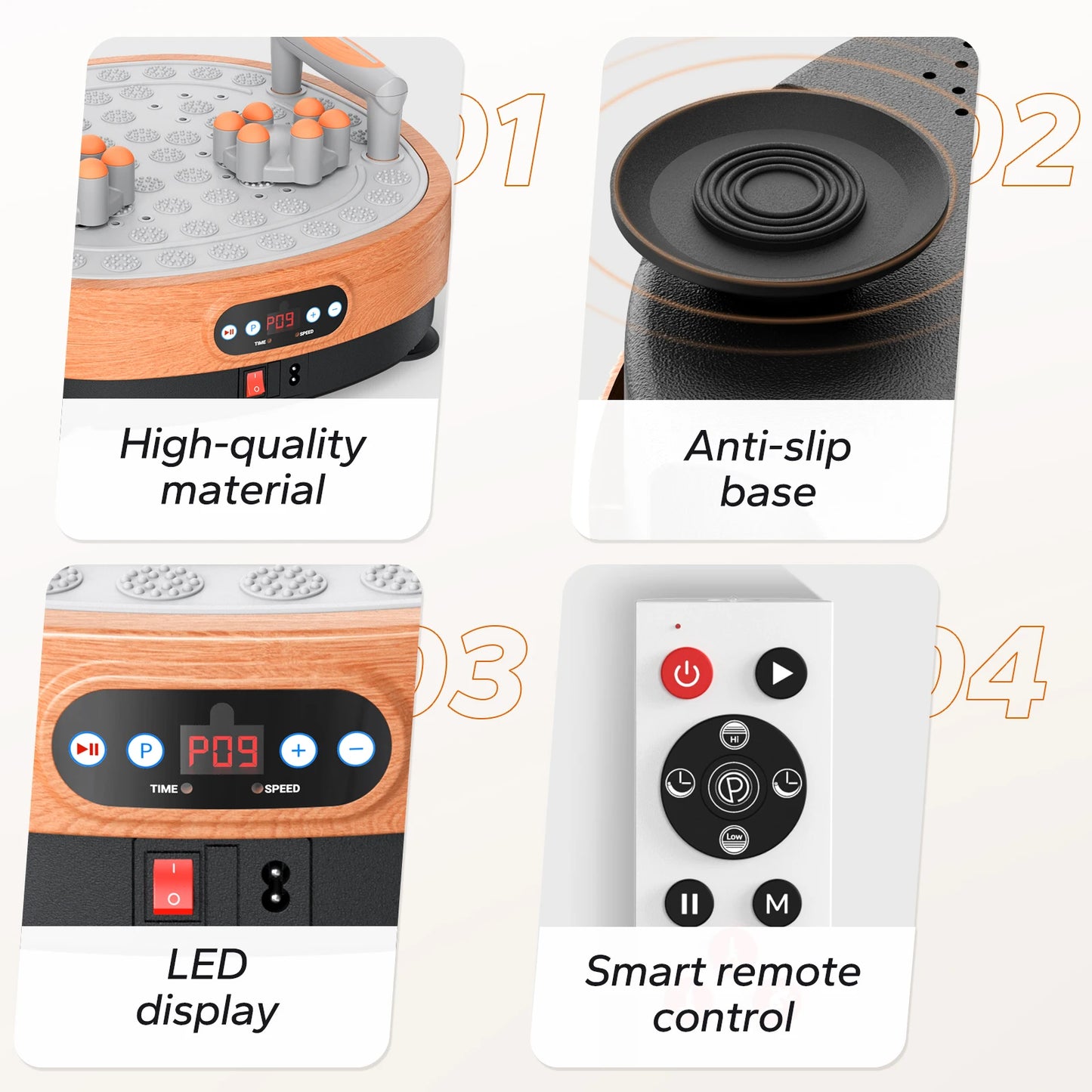 Vibration Plate Exercise Machine – 99 Levels & Foot Massage