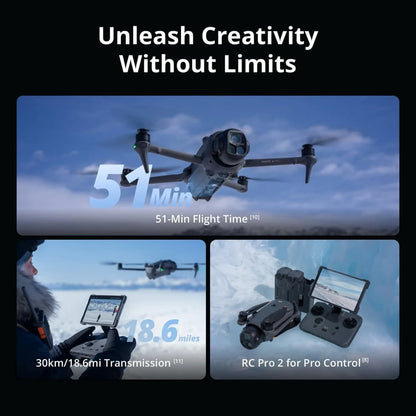Professional Tri-Camera 4K Camera Drone – 51-Min Flight