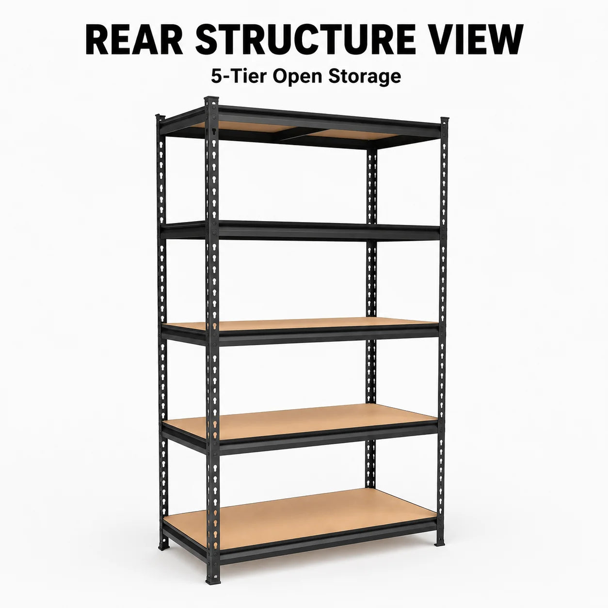 5-Tier Heavy Duty Garage Shelving Unit 2200 lb Capacity