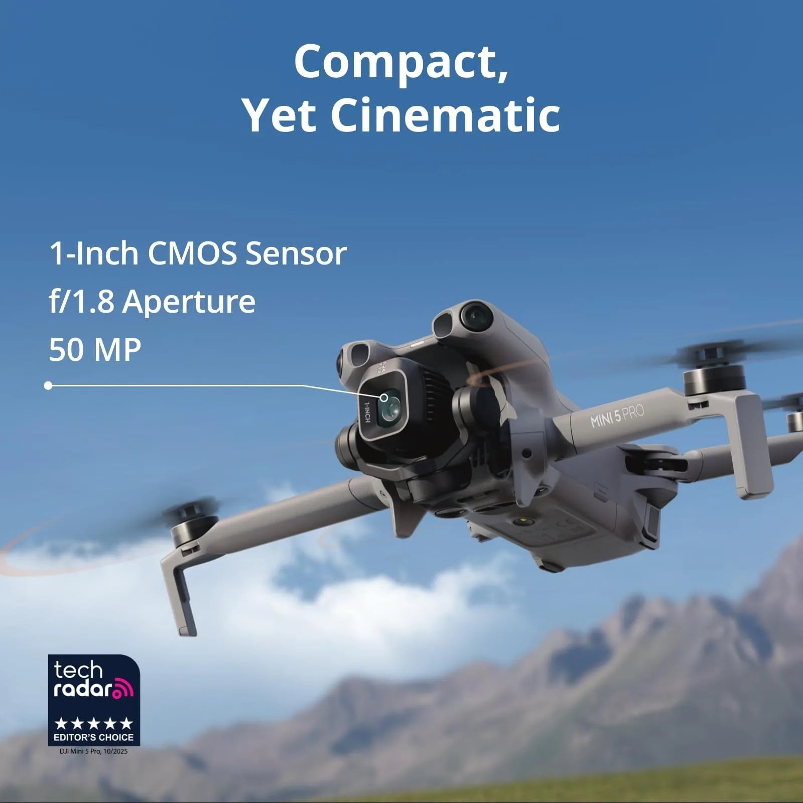 Mini 5 Pro 4K Camera Drone Fly More Combo with 1" CMOS