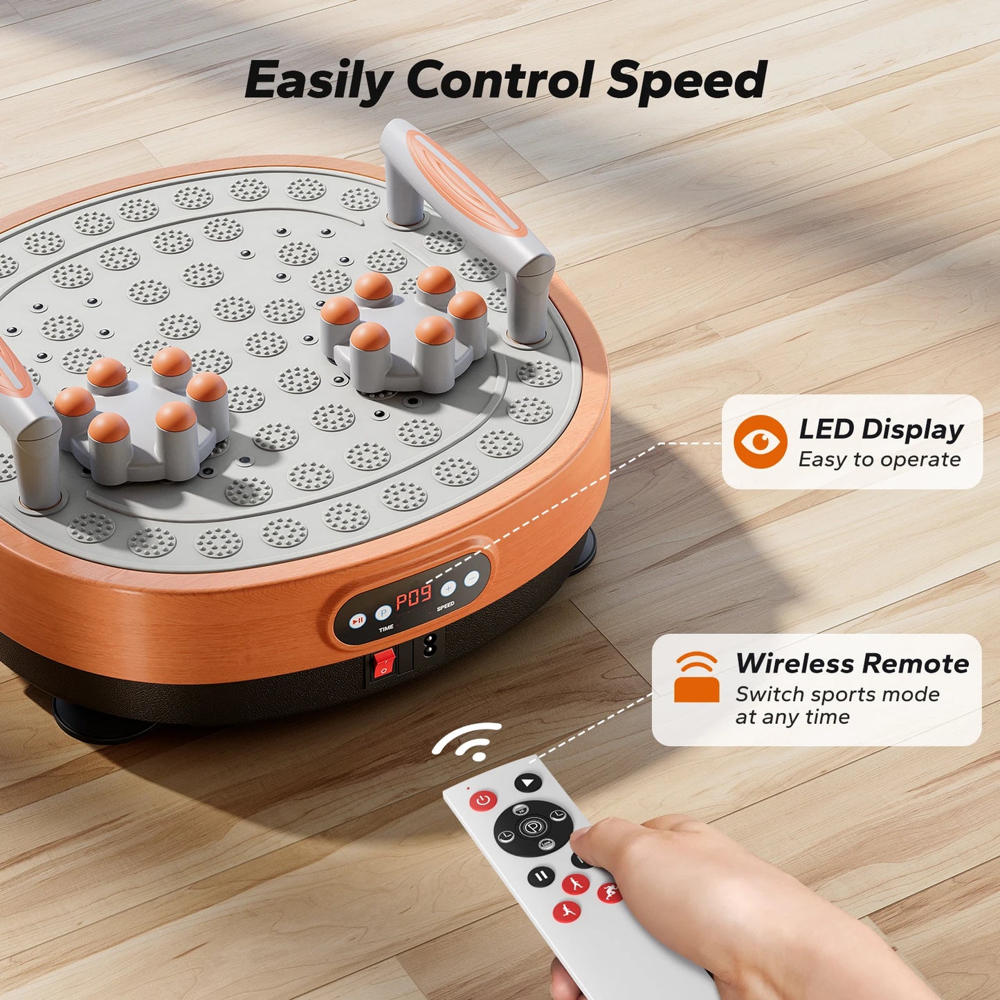 Vibration Plate Exercise Machine – 99 Levels & Foot Massage