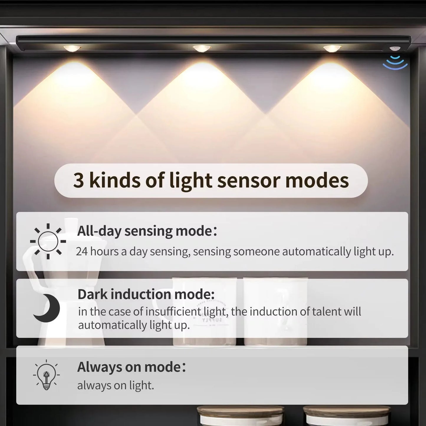 Ultra Thin Motion Sensor LED Under Cabinet Light - EverGrowMarkeplace