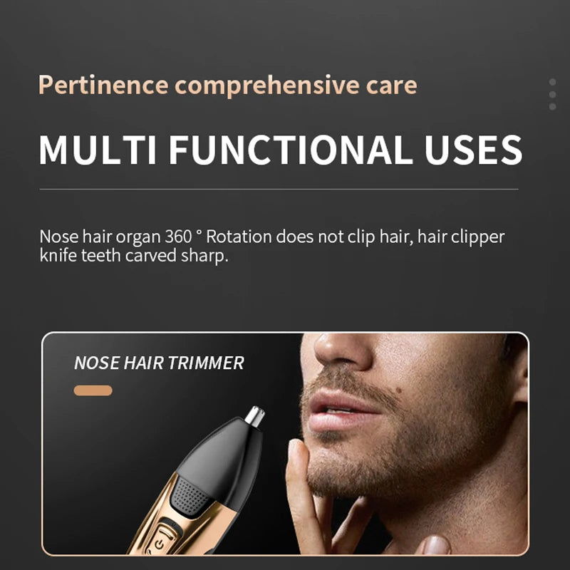 3-in-1 Electric Grooming Kit For Face, Beard And Body