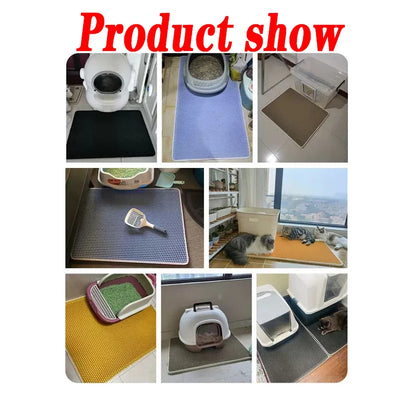 Double-Layer Cat Litter Trapping Mat Waterproof Non-Slip