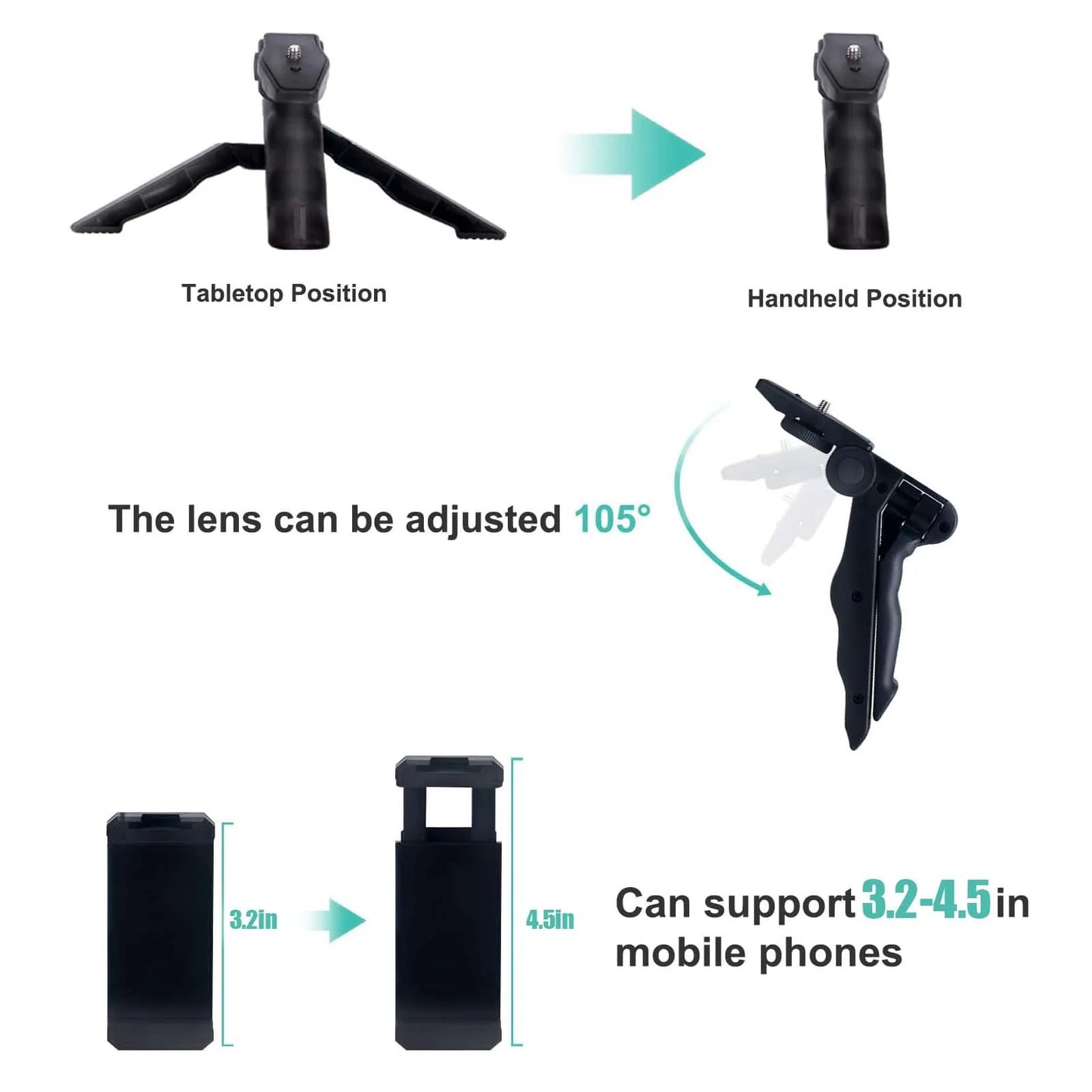 Smartphone Vlogging Kit with Tripod, Mic & LED Light - EverGrowMarkeplace