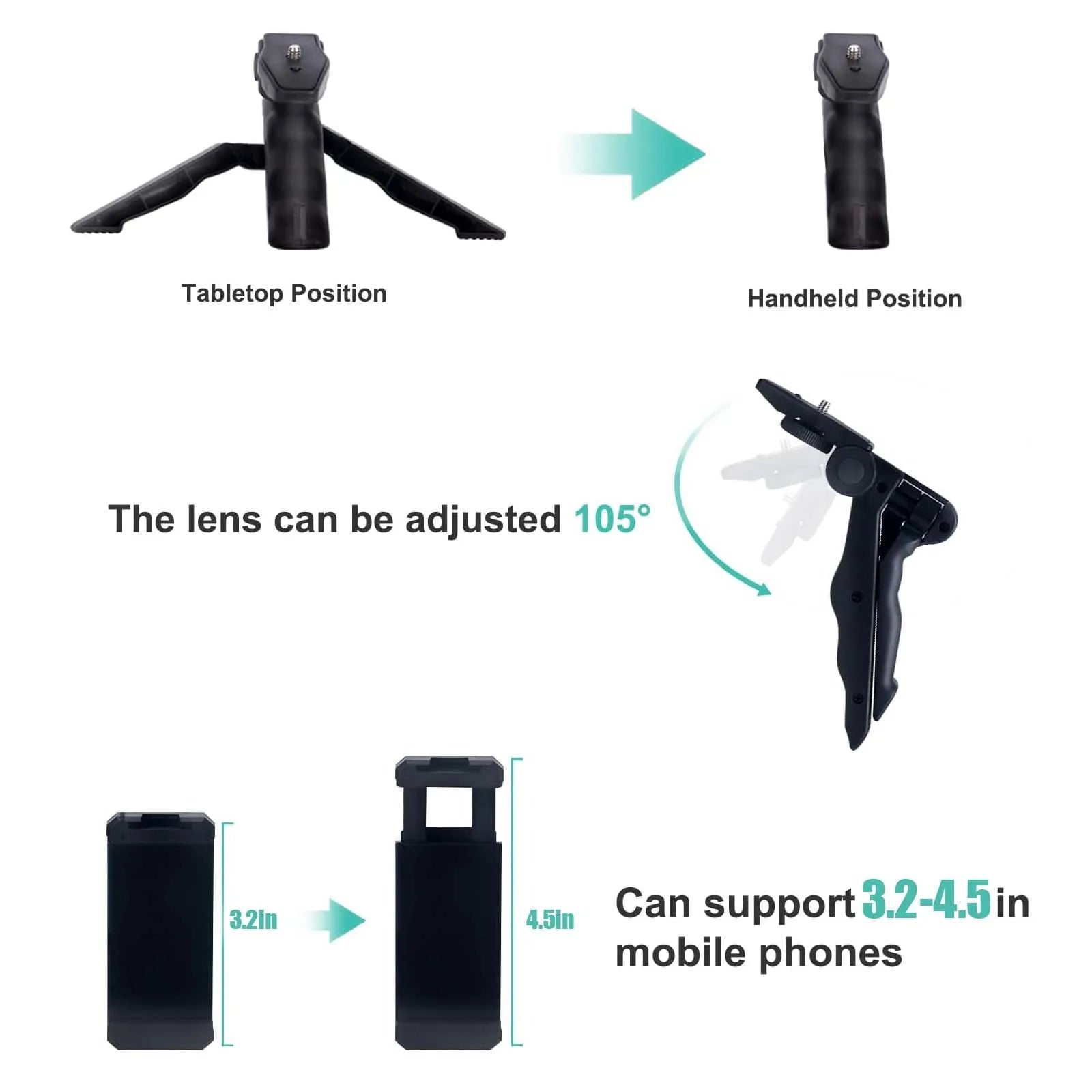 Smartphone Vlogging Kit with Tripod, Mic & LED Light - EverGrowMarkeplace