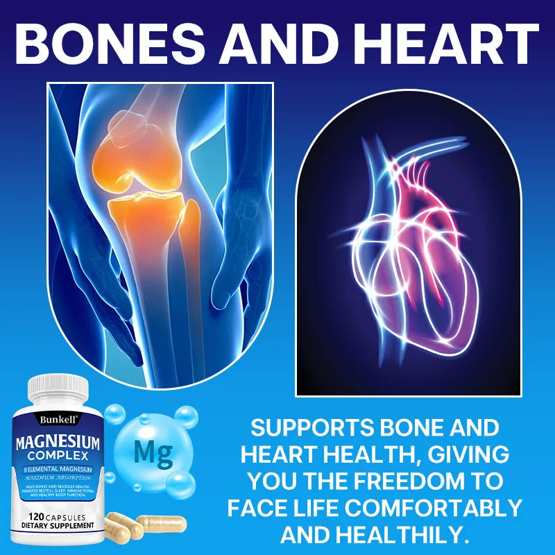 Magnesium Complex Capsules – Support Bones, Muscles & Sleep