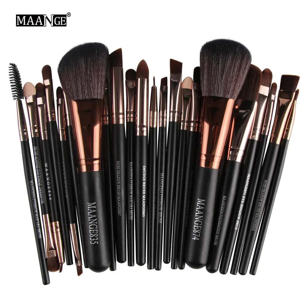Professional Makeup Brush Set with Soft Synthetic Bristles - EverGrowMarkeplace