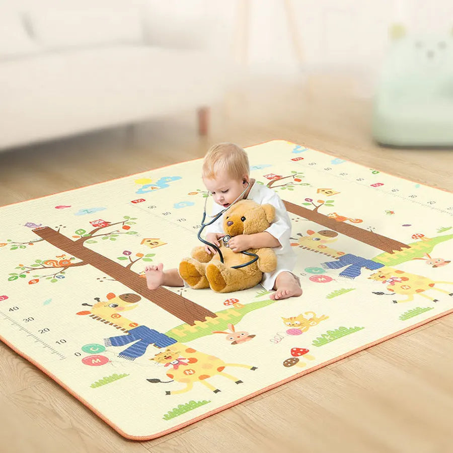 Foldable Baby Play Mat 120×90 cm – Waterproof Foam Rug - EverGrowMarkeplace