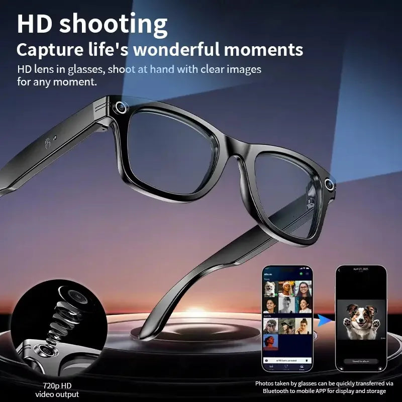 AI Smart Glasses With Camera – Translation & Bluetooth Audio - EverGrowMarkeplace