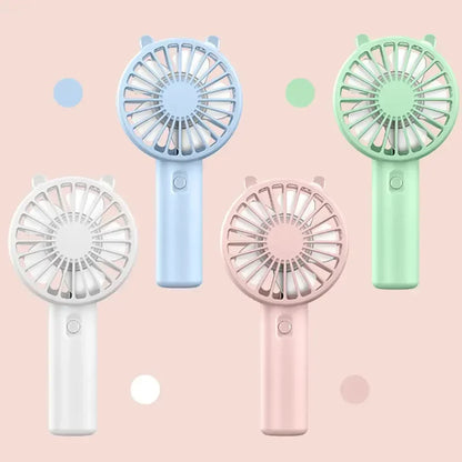 Mini Portable USB Handheld Fan – Quiet Rechargeable Cooling