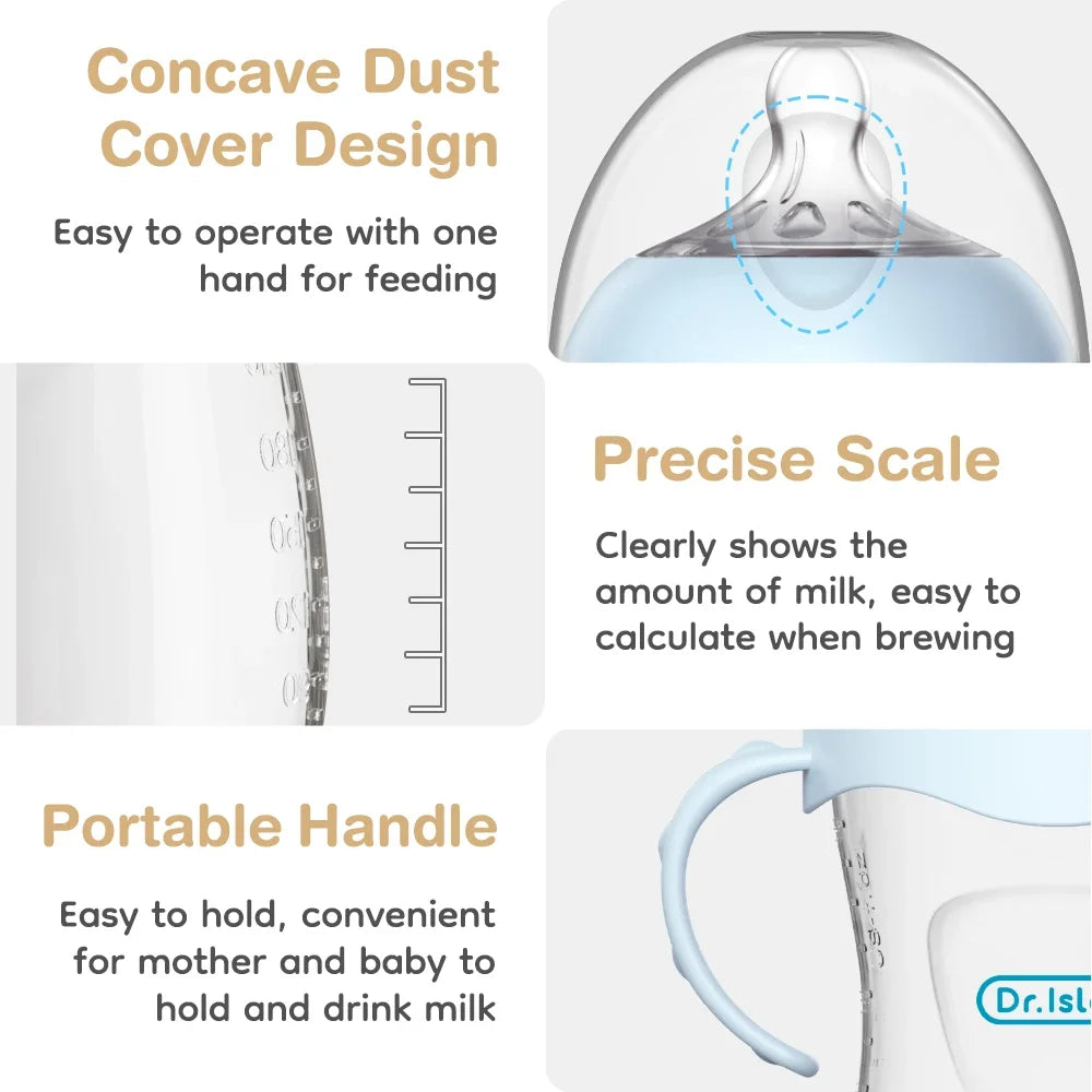 BPA-Free Baby Feeding Bottle with Handles and Anti-Colic - EverGrowMarkeplace