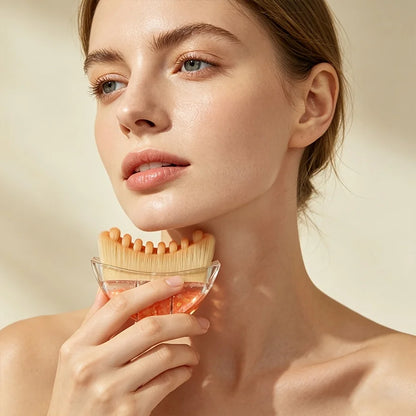 Facial Lymphatic Massage Brush Set with Storage Box
