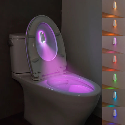 LED Motion Sensor Toilet Night Light With 8 Colors - EverGrowMarkeplace