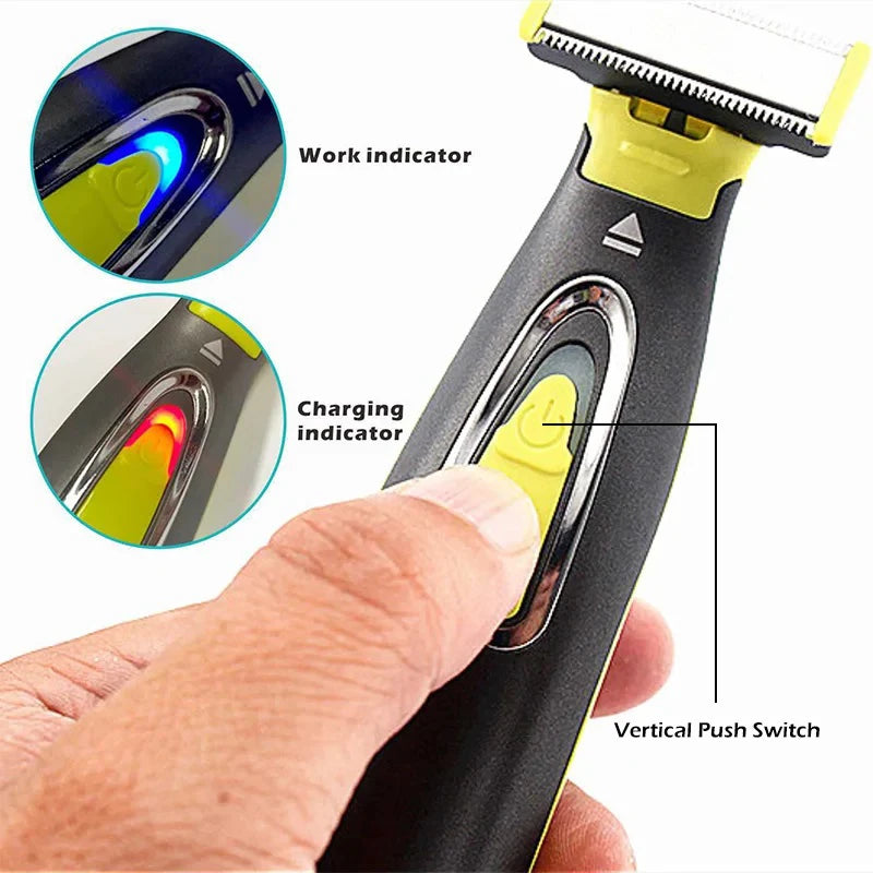USB Rechargeable Electric Body Trimmer – Washable T-Blade