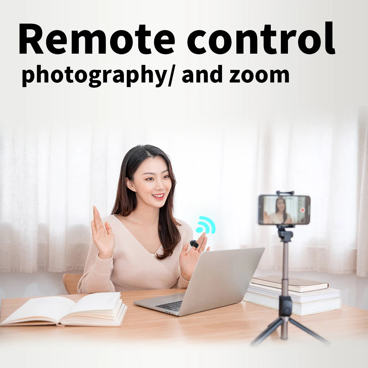 Bluetooth Scrolling Ring Remote With Touchpad Control - EverGrowMarkeplace