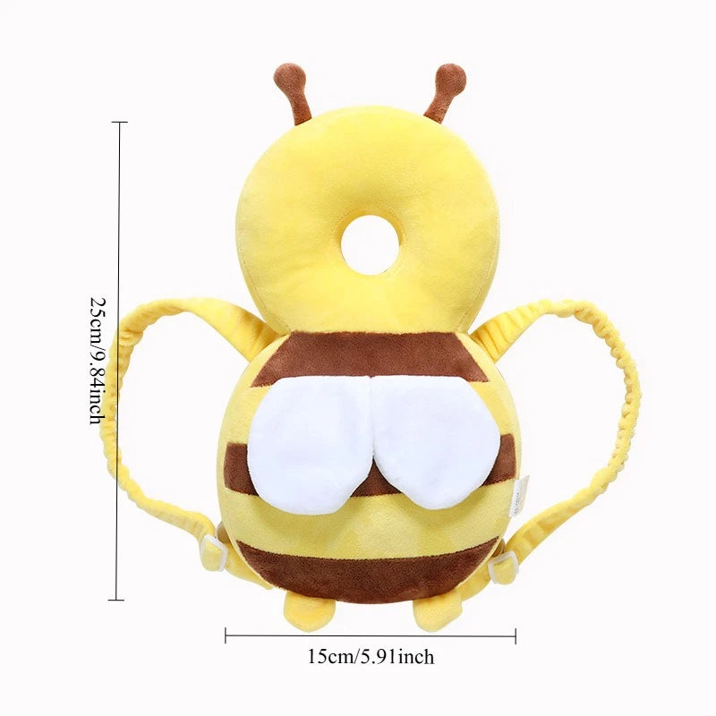 Baby Bee Head Protection Pillow – Soft Anti-Fall Cushion - EverGrowMarkeplace