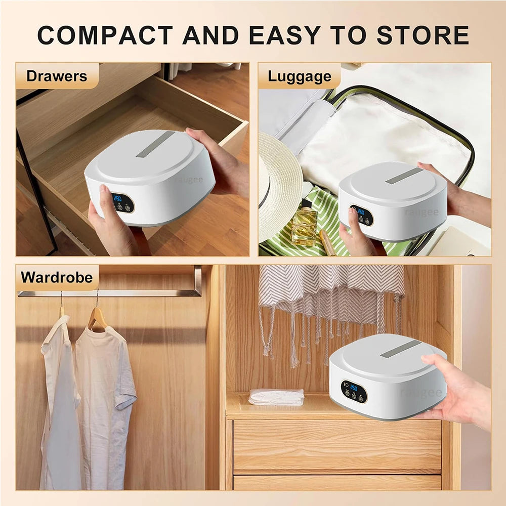 Portable Folding Electric Clothes Dryer With Timer - EverGrowMarkeplace