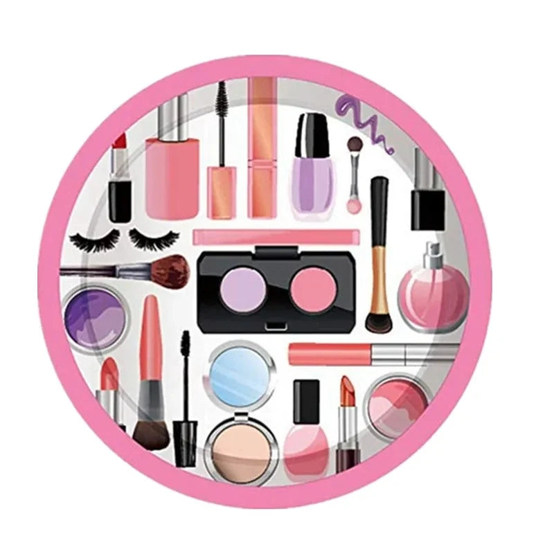 Spa Makeup Party Disposable Tableware Set for Events - EverGrowMarkeplace