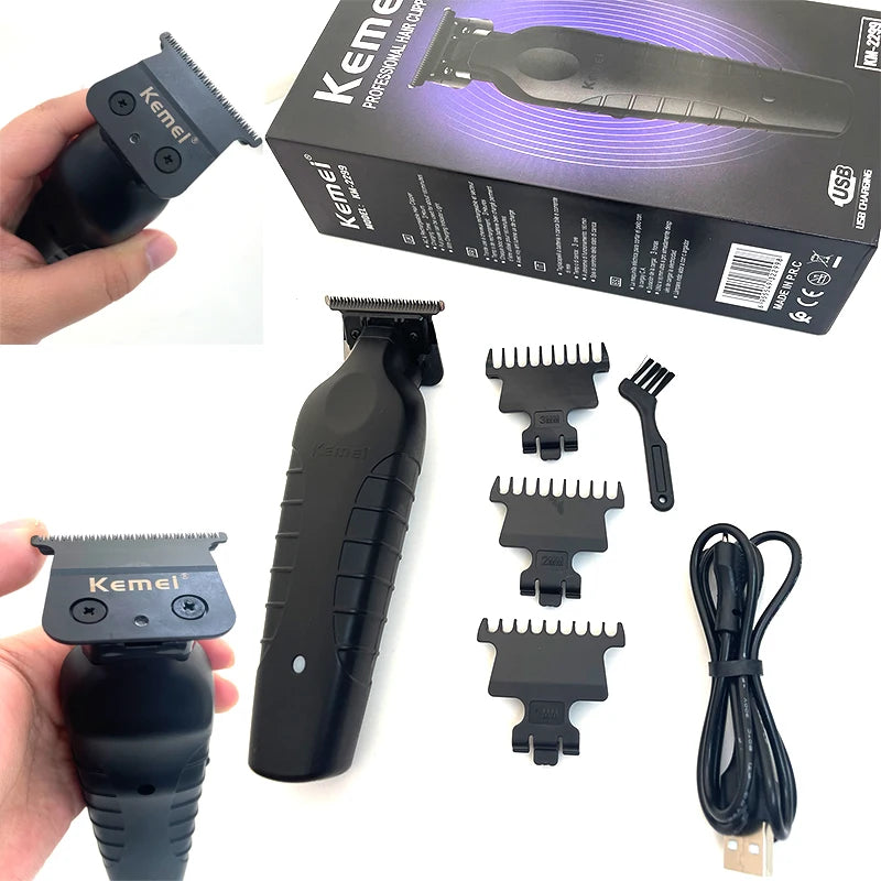 Professional Cordless Hair Clipper – USB Rechargeable Trimmer