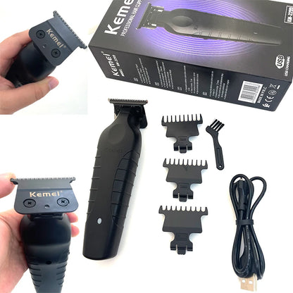Professional Cordless Hair Clipper – USB Rechargeable Trimmer