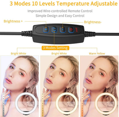 LED Ring Light With Tripod Stand And Phone Holder - EverGrowMarkeplace
