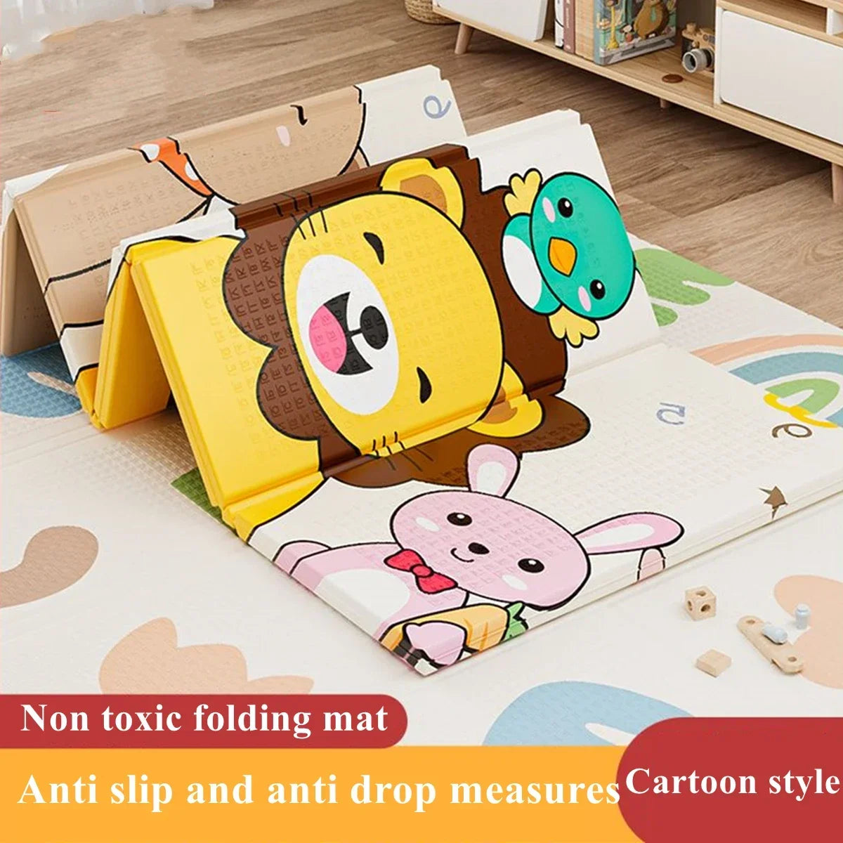 Foldable XPE Baby Play Mat 180 x 100 cm – Soft & Waterproof - EverGrowMarkeplace