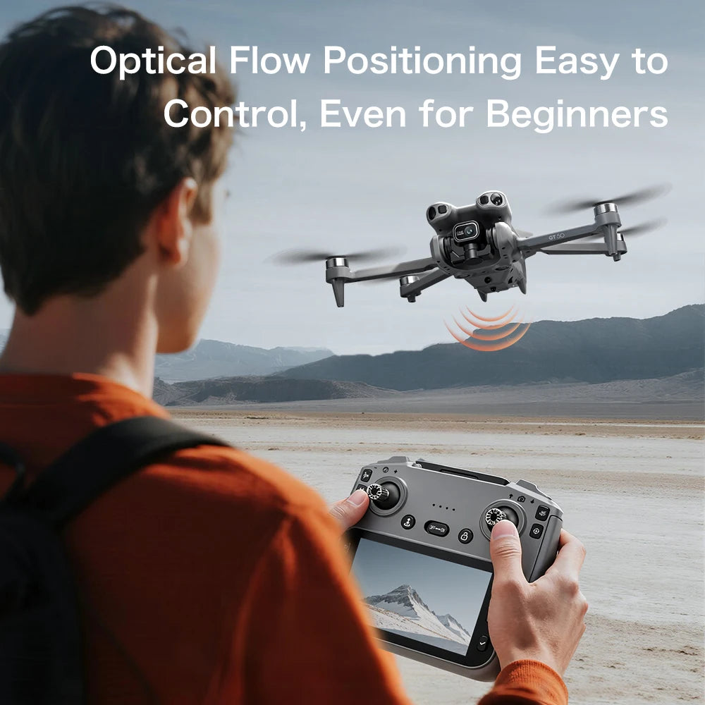 8K Dual Camera Brushless Drone With Screen & Obstacle Avoidance