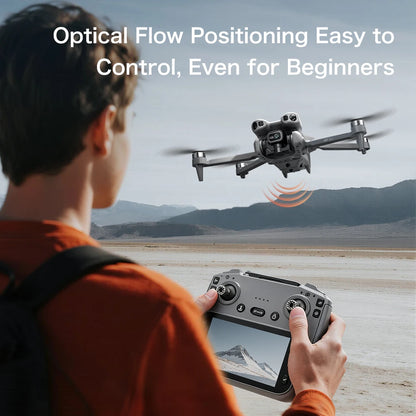 8K Dual Camera Brushless Drone With Screen & Obstacle Avoidance