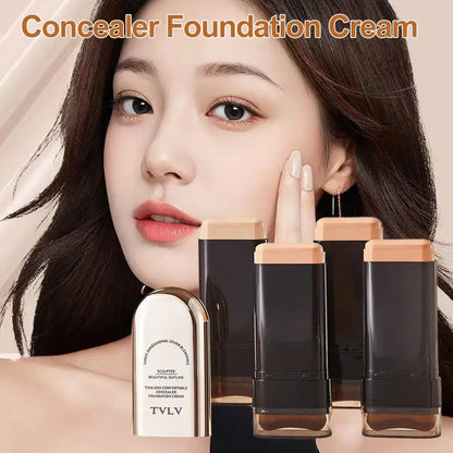 Double-Ended Foundation Stick With Brush Natural Matte - EverGrowMarkeplace