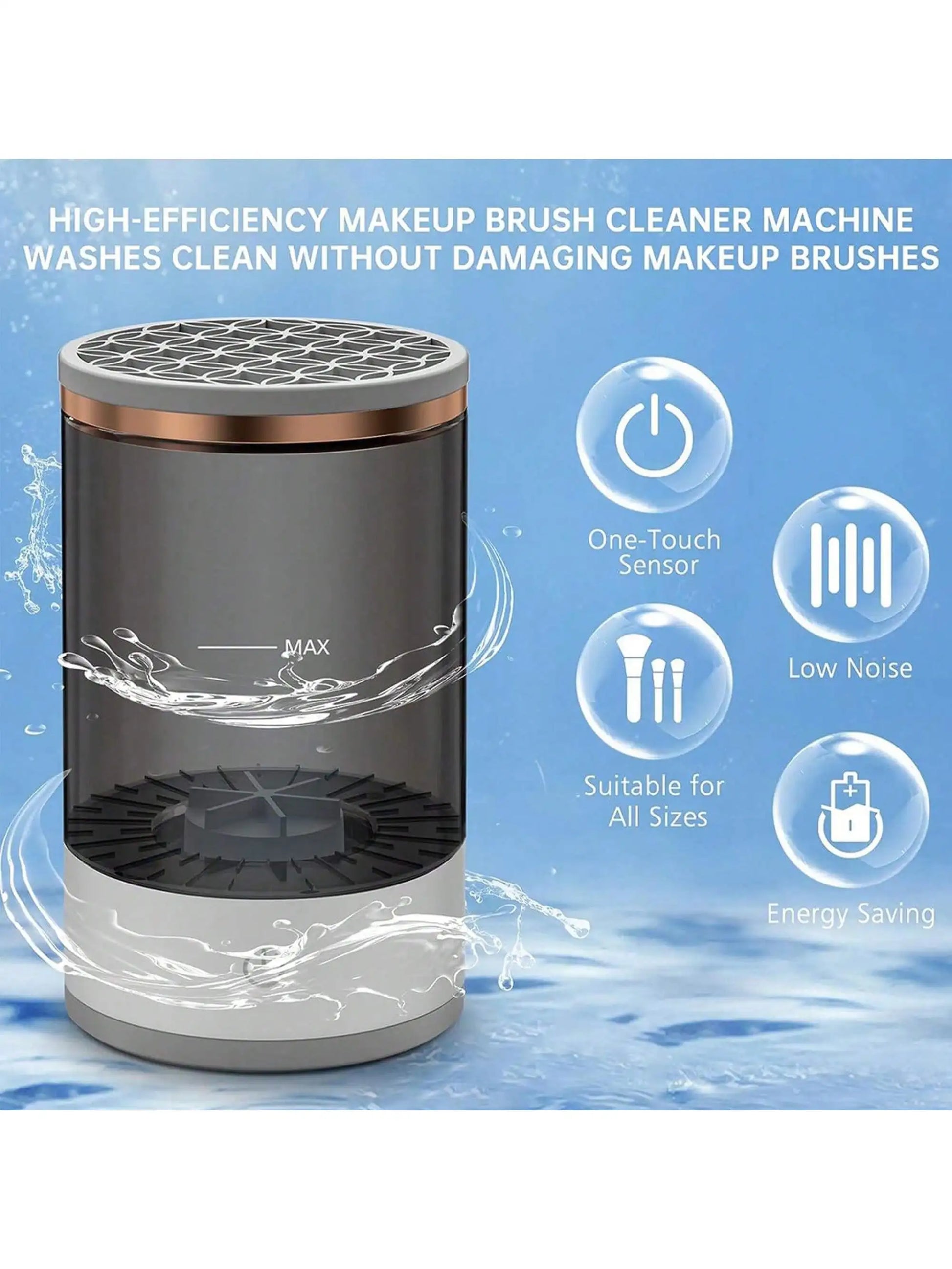 Electric Makeup Brush Cleaner Machine for Fast Cleaning
