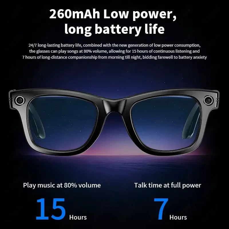 AI Smart Glasses With Camera – Translation & Bluetooth Audio - EverGrowMarkeplace